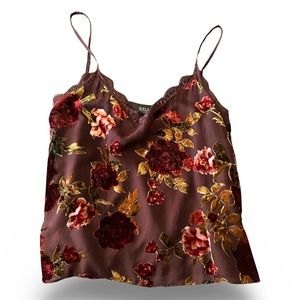 a.n.a Floral Velvet Rose Cami